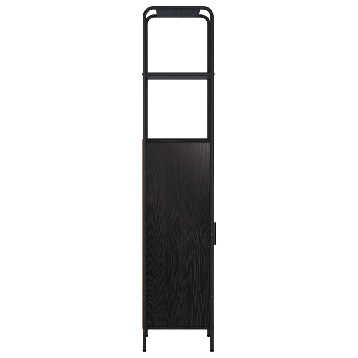 vidaXL Highboard Black Oak 40 x 33 x 161 cm Engineered Wood 5