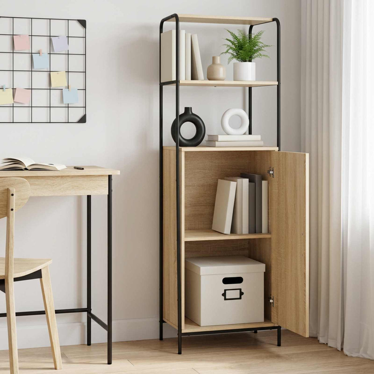 Highboard Engineered Wood Sonoma oak