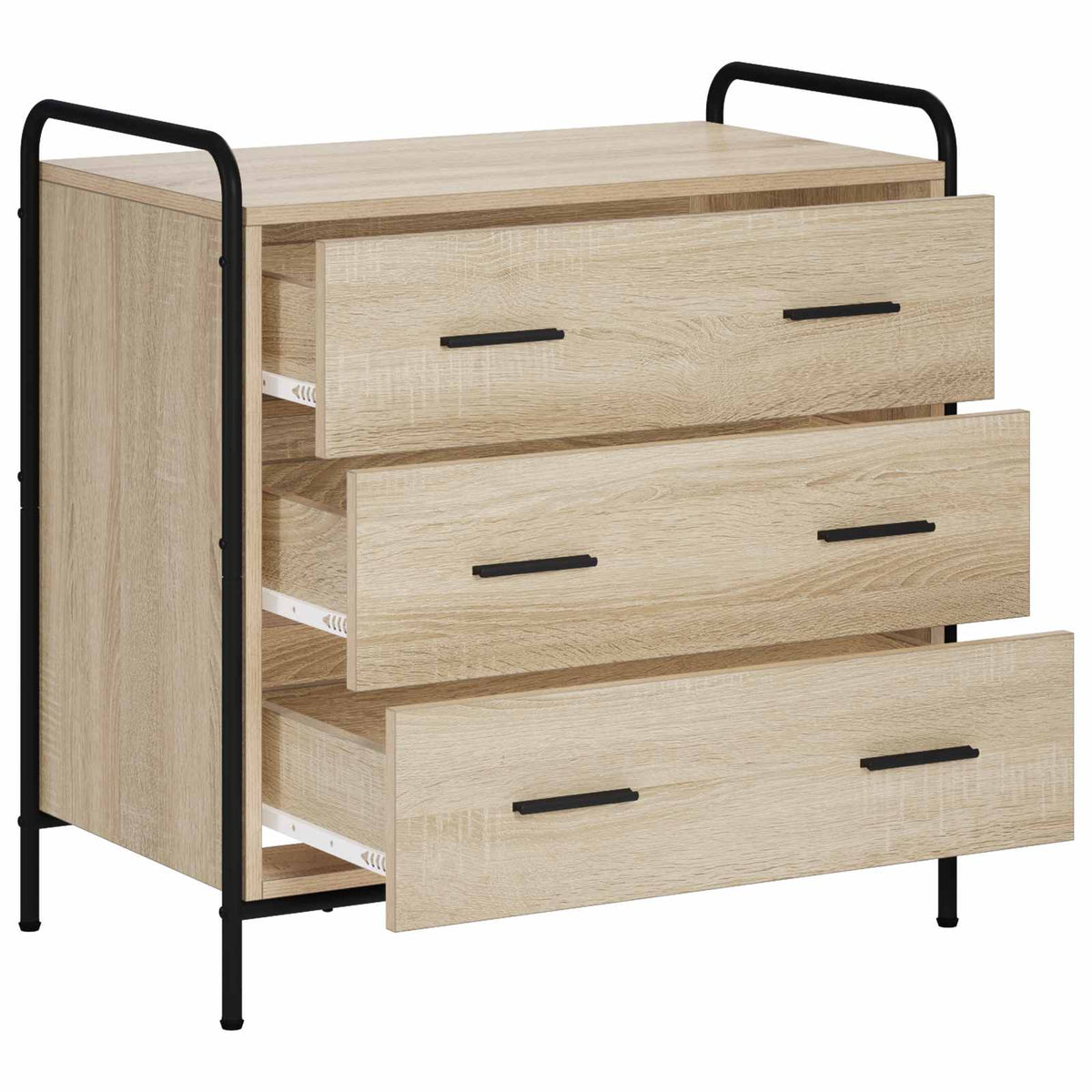 Drawer Cabinet 70 x 39.5 x 71 cm Engineered Wood Sonoma oak