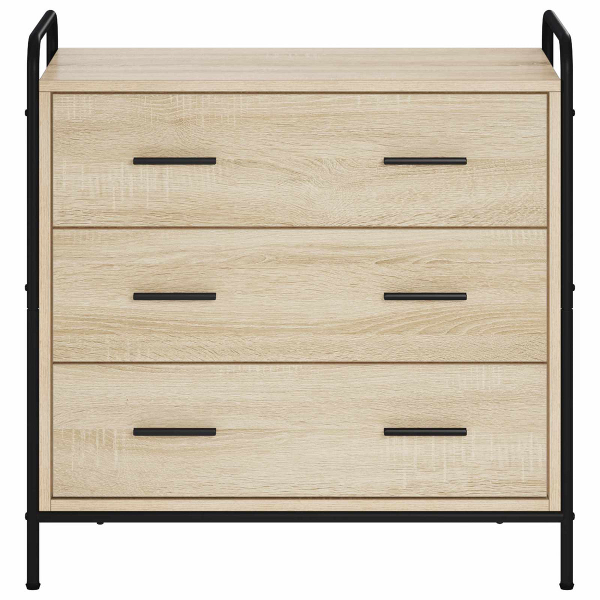 Drawer Cabinet 70 x 39.5 x 71 cm Engineered Wood Sonoma oak