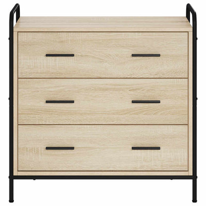 Drawer Cabinet 70 x 39.5 x 71 cm Engineered Wood Sonoma oak