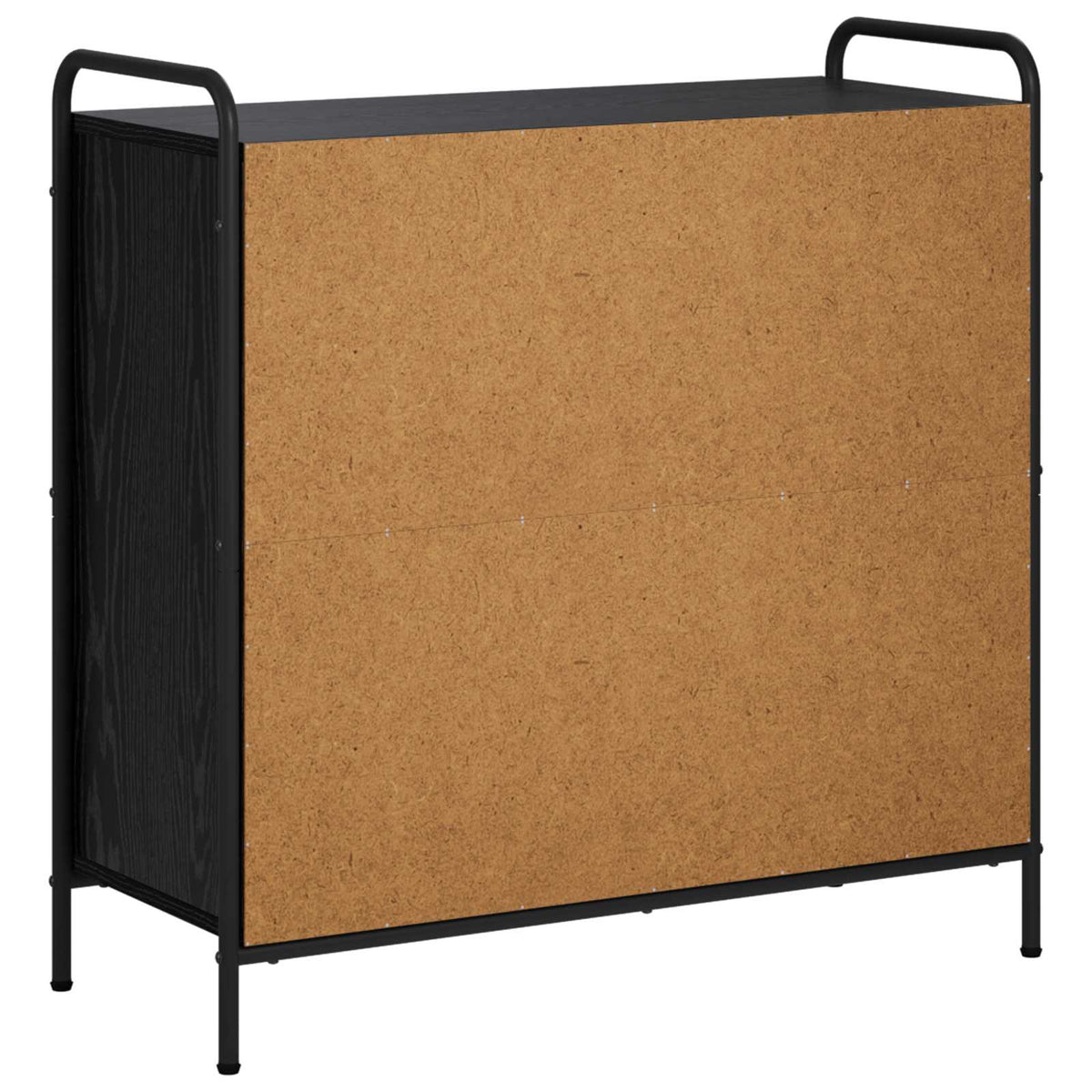 Book Cabinet Engineered Wood Black Oak