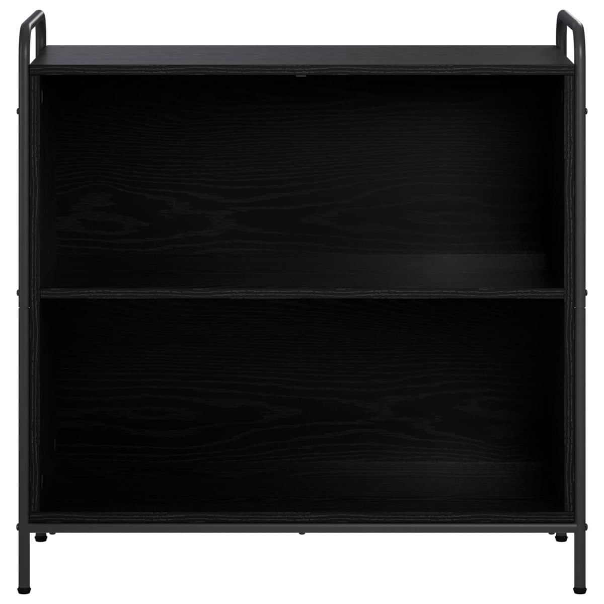 Book Cabinet Engineered Wood Black Oak