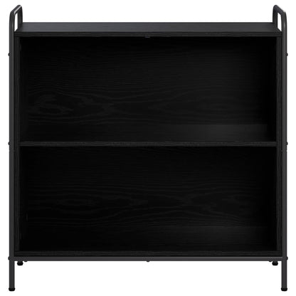 Book Cabinet 80 x 33 x 80 cm Engineered Wood Width 80 cm Height 80 cm Black oak
