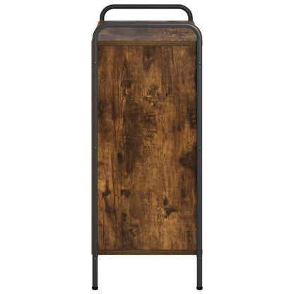 Book Cabinet Engineered Wood Smoked Oak