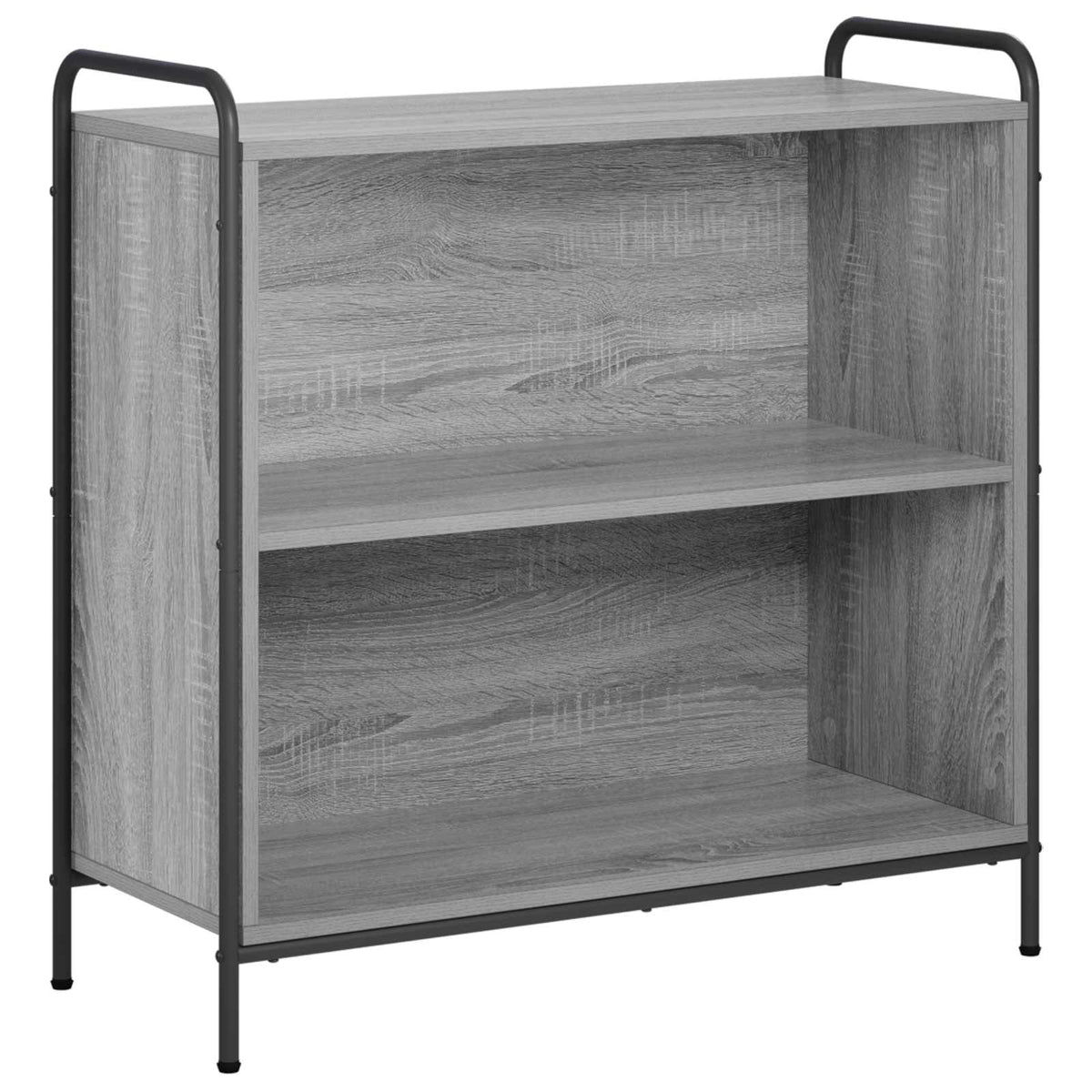 Book Cabinet 80 x 33 x 80 cm Engineered Wood Width 80 cm Height 80 cm Grey sonoma