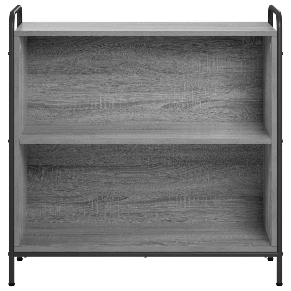 Book Cabinet 80 x 33 x 80 cm Engineered Wood Width 80 cm Height 80 cm Grey sonoma
