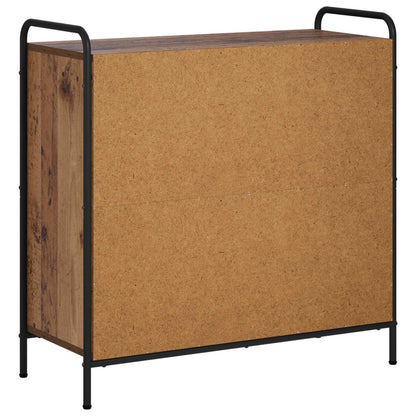 Book Cabinet Engineered Wood Old Wood