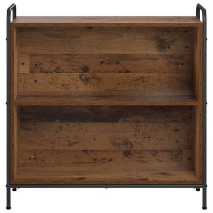 Book Cabinet 80 x 33 x 80 cm Engineered Wood Width 80 cm Height 80 cm Old wood