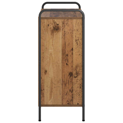 Book Cabinet Engineered Wood Old Wood