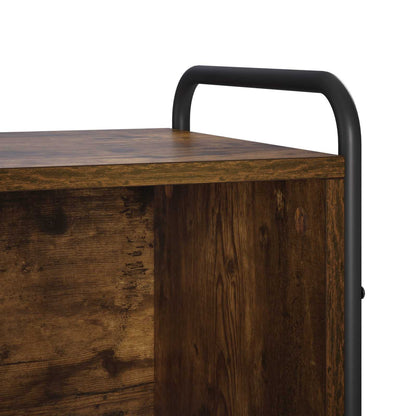 Book Cabinet Engineered Wood Smoked Oak