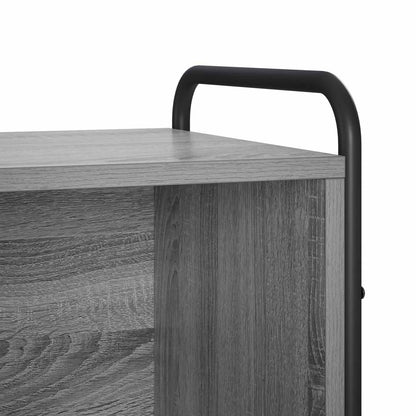 Book Cabinet Engineered Wood Grey Sonoma