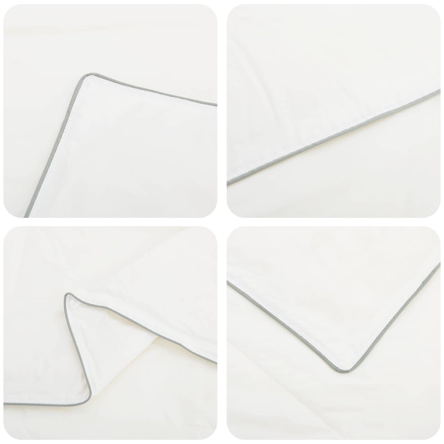 vidaXL Duvet 240x260 cm Summer 200 GSM Australian Wool White 6
