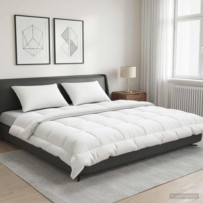 vidaXL Duvet 240x260 cm Summer 200 GSM Australian Wool White 1
