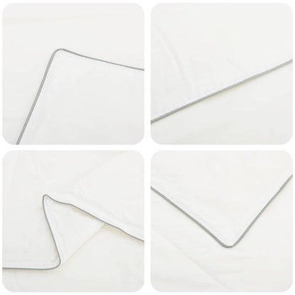 vidaXL Duvet 220x240 cm 4 Seasons 300 GSM Australian Wool White 6