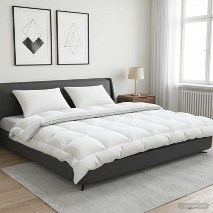 vidaXL Duvet 200x220 cm Winter 450 GSM Australian Wool White 1