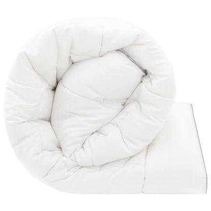 vidaXL Duvet 135x200 cm 4 Seasons 200+300 GSM Australian Wool White 6