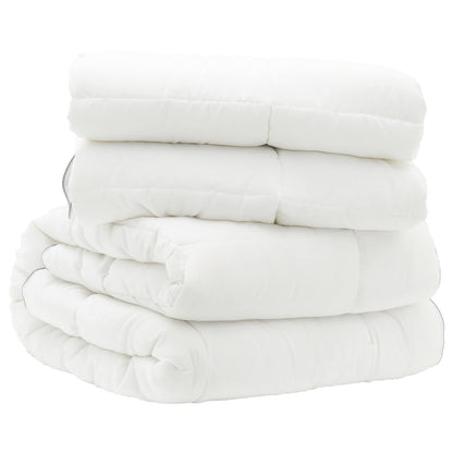 vidaXL Duvet 140x200 cm 4 Seasons 200+300 GSM Australian Wool White 3