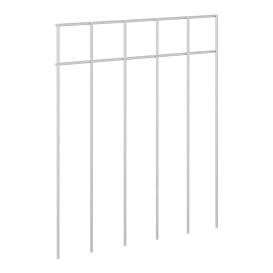 Garden Fence Panel 25 x 30 cm Galvanised Steel Silver 25 cm 5 x 5 cm 48