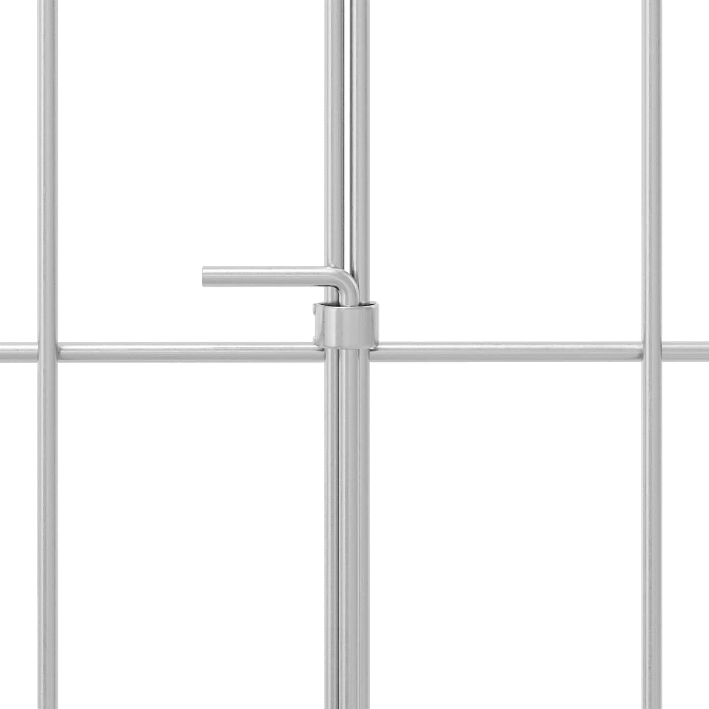 vidaXL Garden Fence with Stakes 24 pcs 55 x 50 cm Galvanised Steel 6