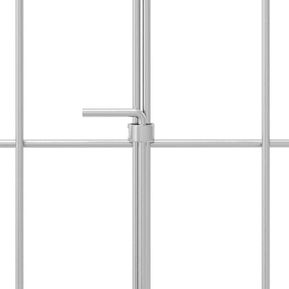 vidaXL Garden Fence with Stakes 24 pcs 55 x 50 cm Galvanised Steel 6