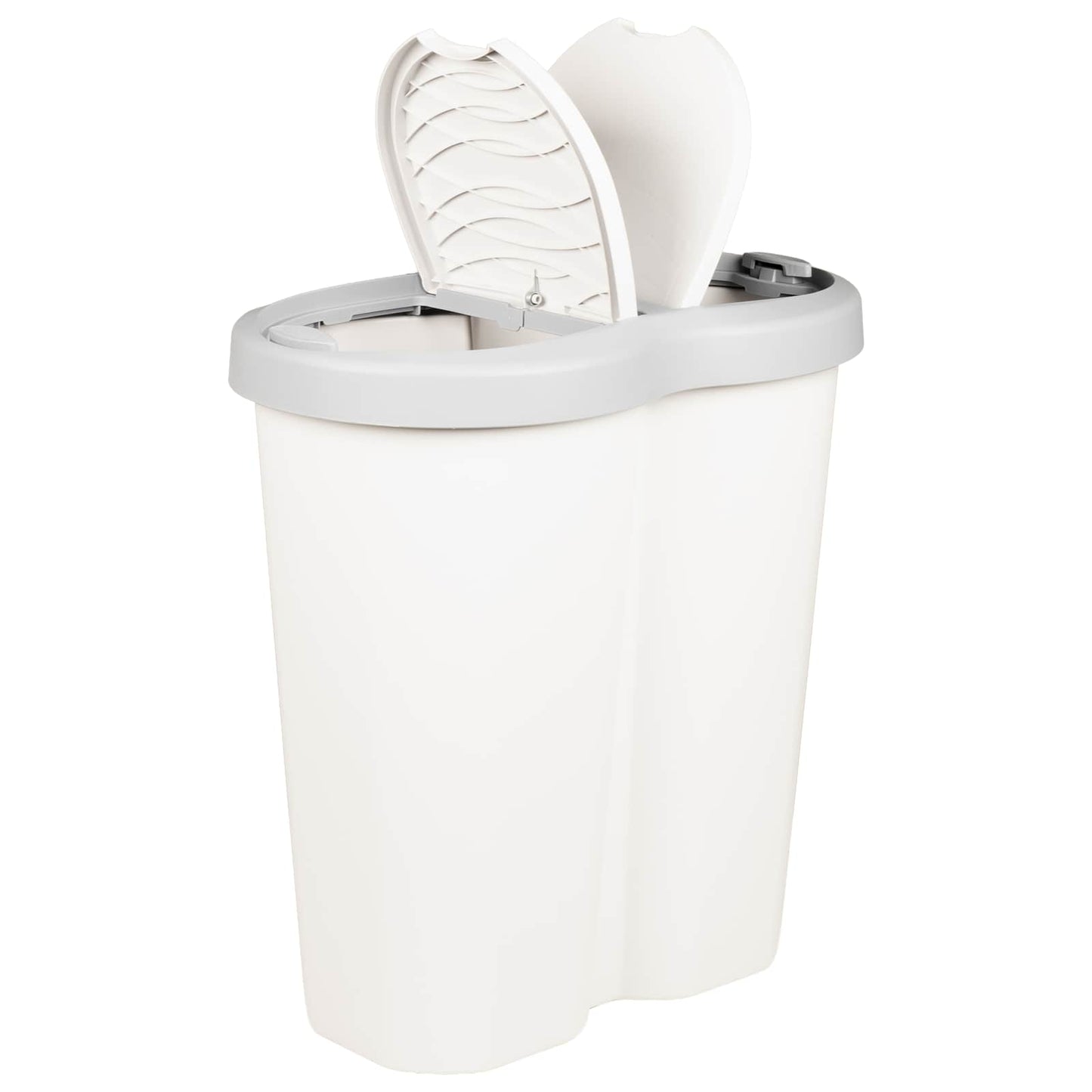 vidaXL Garbage Bin White 48 x 30 x 51 cm PP 3