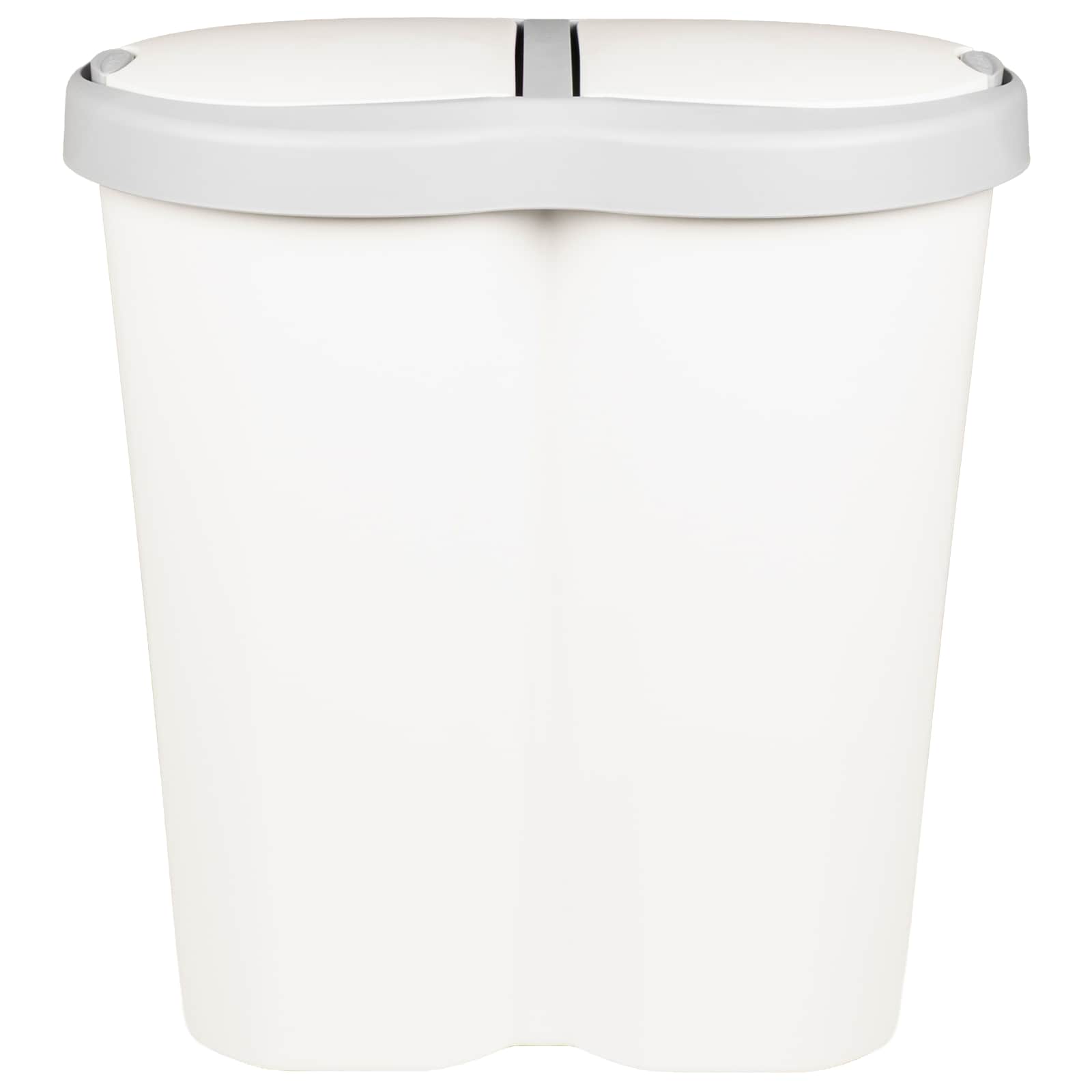 vidaXL Garbage Bin White 48 x 30 x 51 cm PP 4