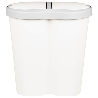 vidaXL Garbage Bin White 48 x 30 x 51 cm PP 4
