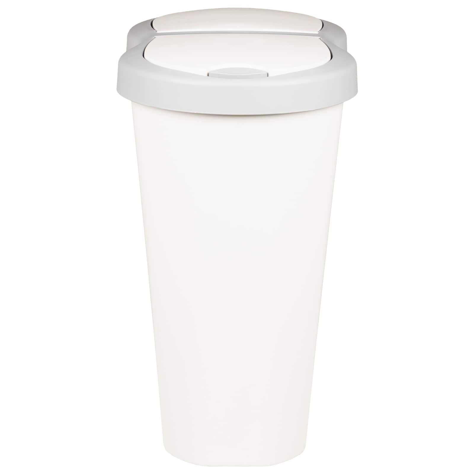 vidaXL Garbage Bin White 48 x 30 x 51 cm PP 5