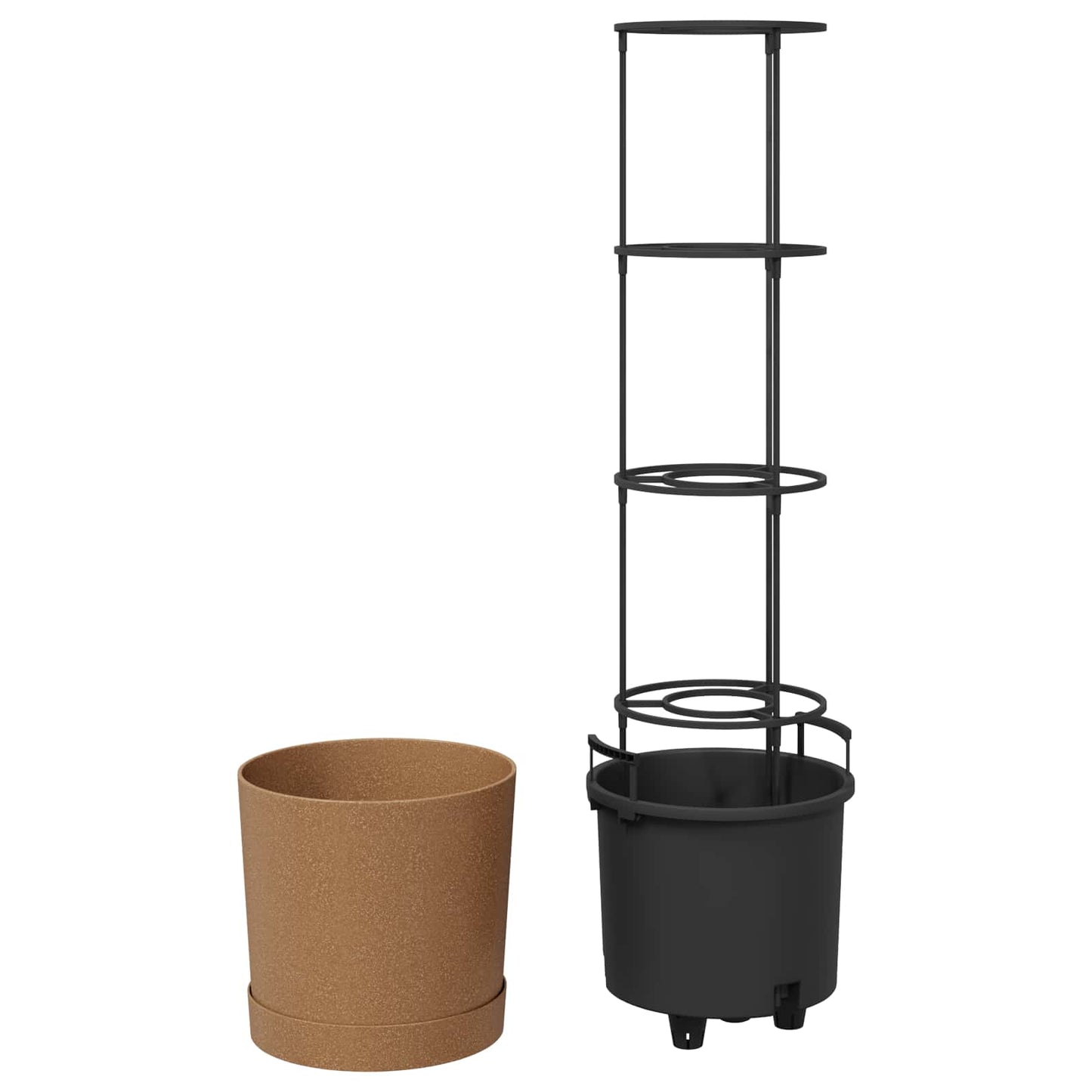 vidaXL Tomato Grower Naturo ECO Ø 39 x 139 cm WPC 4