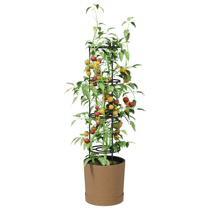 vidaXL Tomato Grower Naturo ECO Ø 39 x 139 cm WPC 3