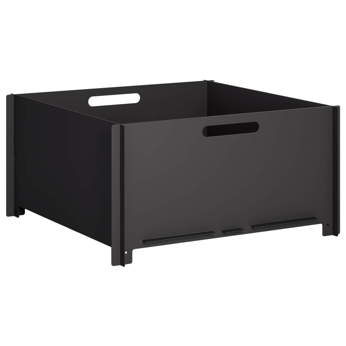 vidaXL Fire Pit Black 60 x 60 x 30 cm Steel 2