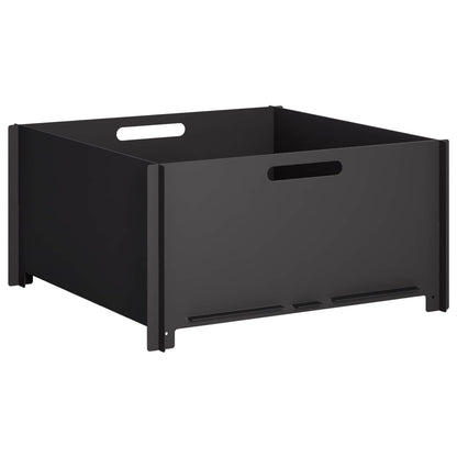 vidaXL Fire Pit Black 60 x 60 x 30 cm Steel 2