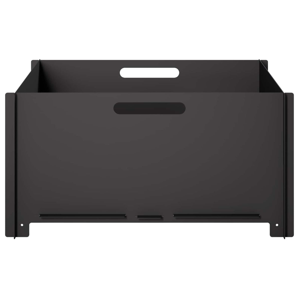 vidaXL Fire Pit Black 60 x 60 x 30 cm Steel 4