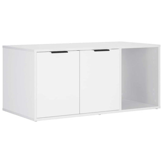 vidaXL Cat Crate Furniture White 100 x 49 x 45 cm Engineered Wood 2