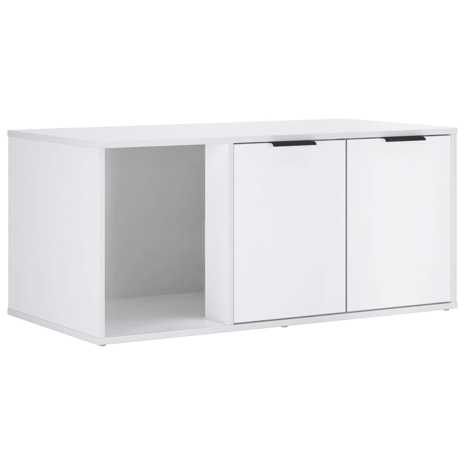 vidaXL Cat Crate Furniture White 100 x 49 x 45 cm Engineered Wood 5