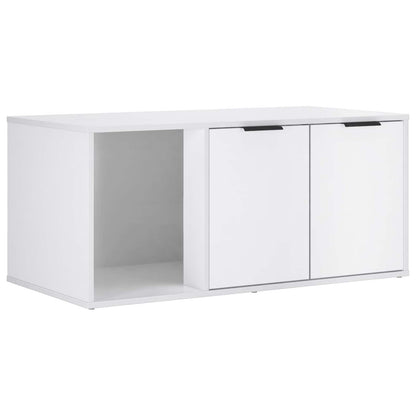 vidaXL Cat Crate Furniture White 100 x 49 x 45 cm Engineered Wood 5