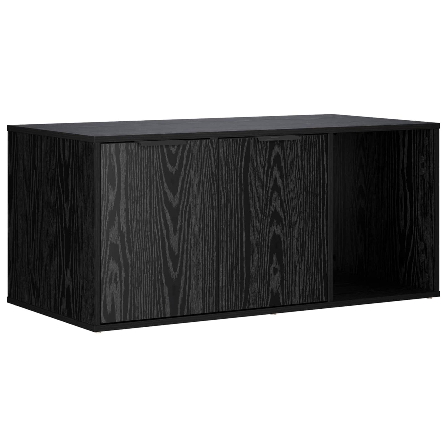 vidaXL Cat Crate Furniture Black Oak 100 x 49 x 45 cm Engineered Wood 2