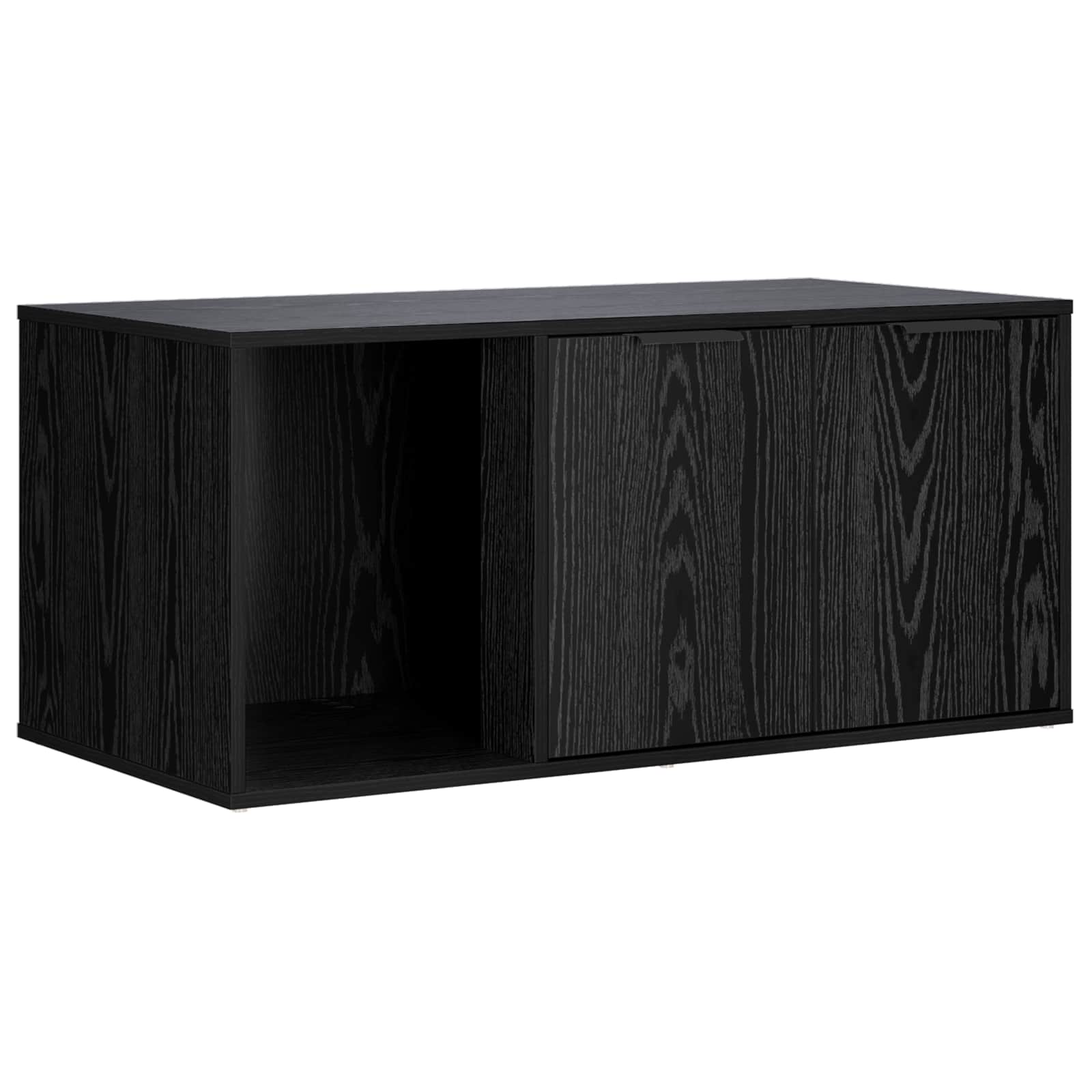 vidaXL Cat Crate Furniture Black Oak 100 x 49 x 45 cm Engineered Wood 5