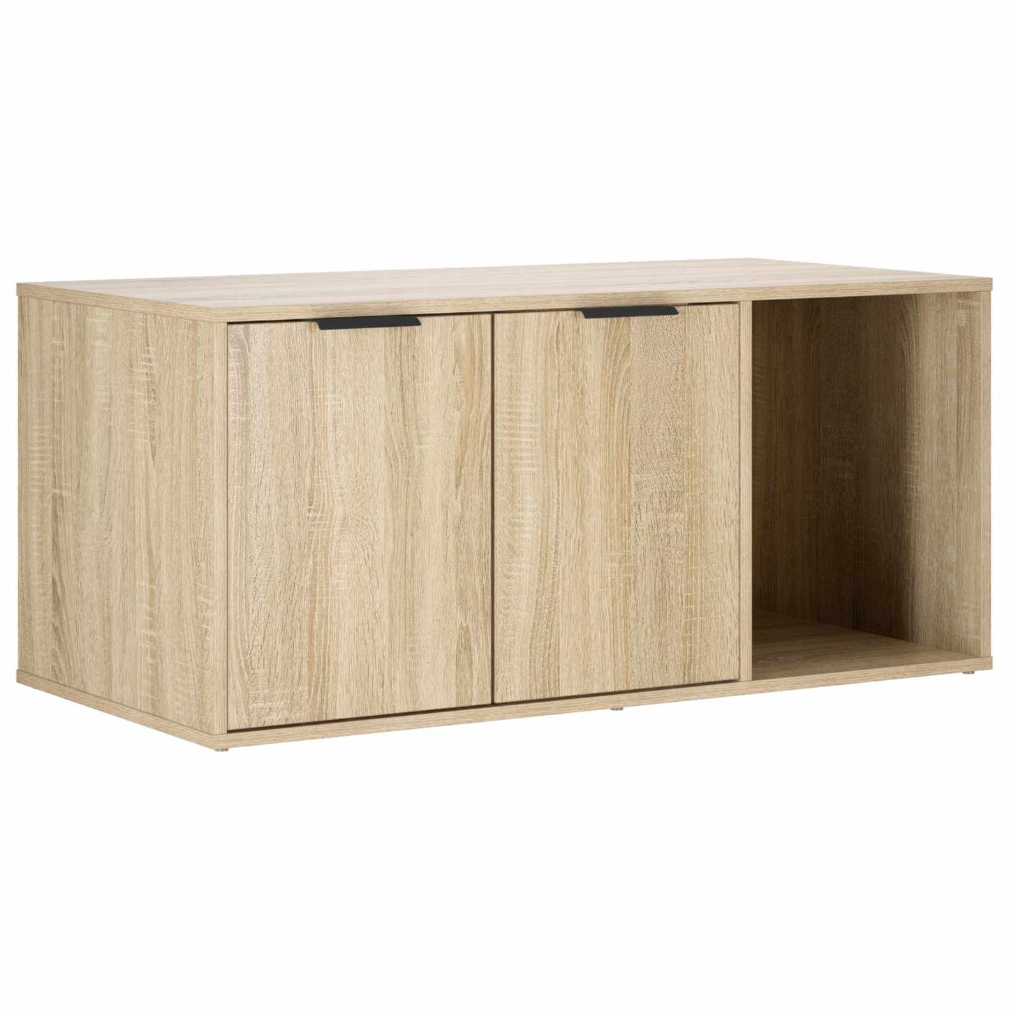 vidaXL Cat Crate Furniture Sonoma Oak 100 x 49 x 45 cm Engineered Wood 2