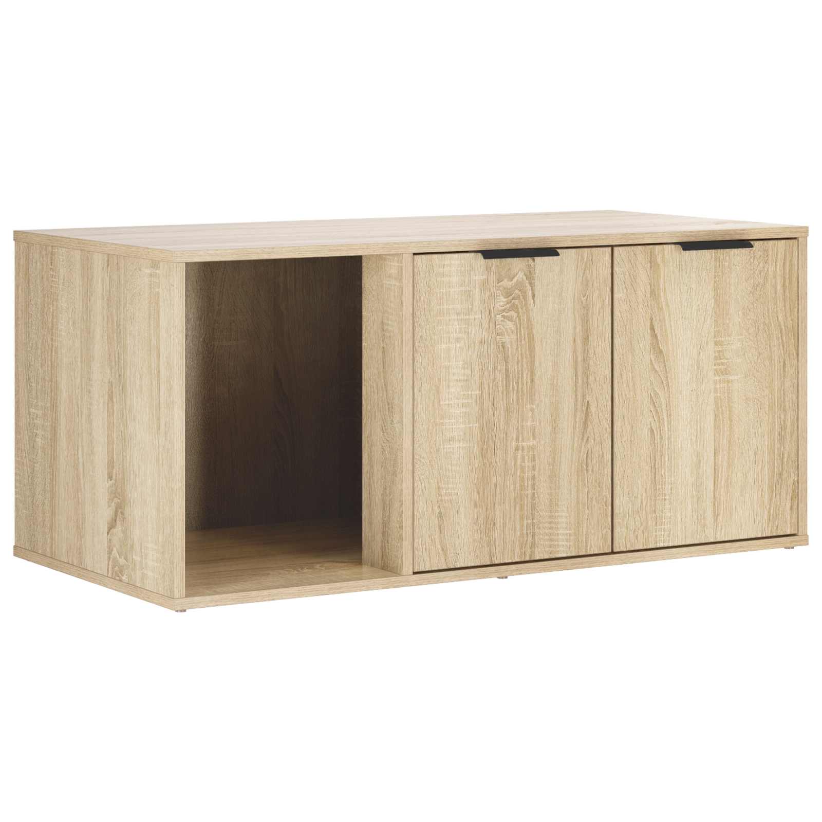 vidaXL Cat Crate Furniture Sonoma Oak 100 x 49 x 45 cm Engineered Wood 5