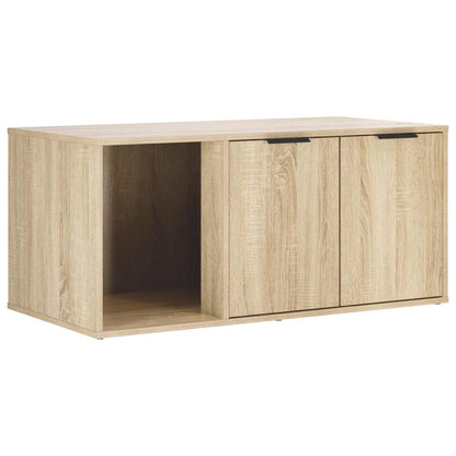 vidaXL Cat Crate Furniture Sonoma Oak 100 x 49 x 45 cm Engineered Wood 5