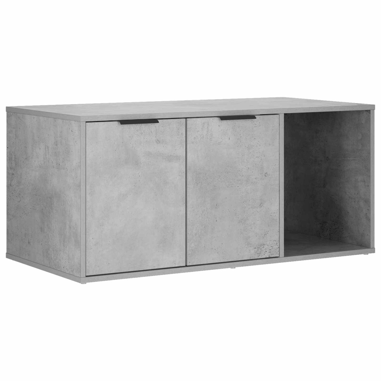 vidaXL Cat Crate Furniture Concrete Grey 100 x 49 x 45 cm 2
