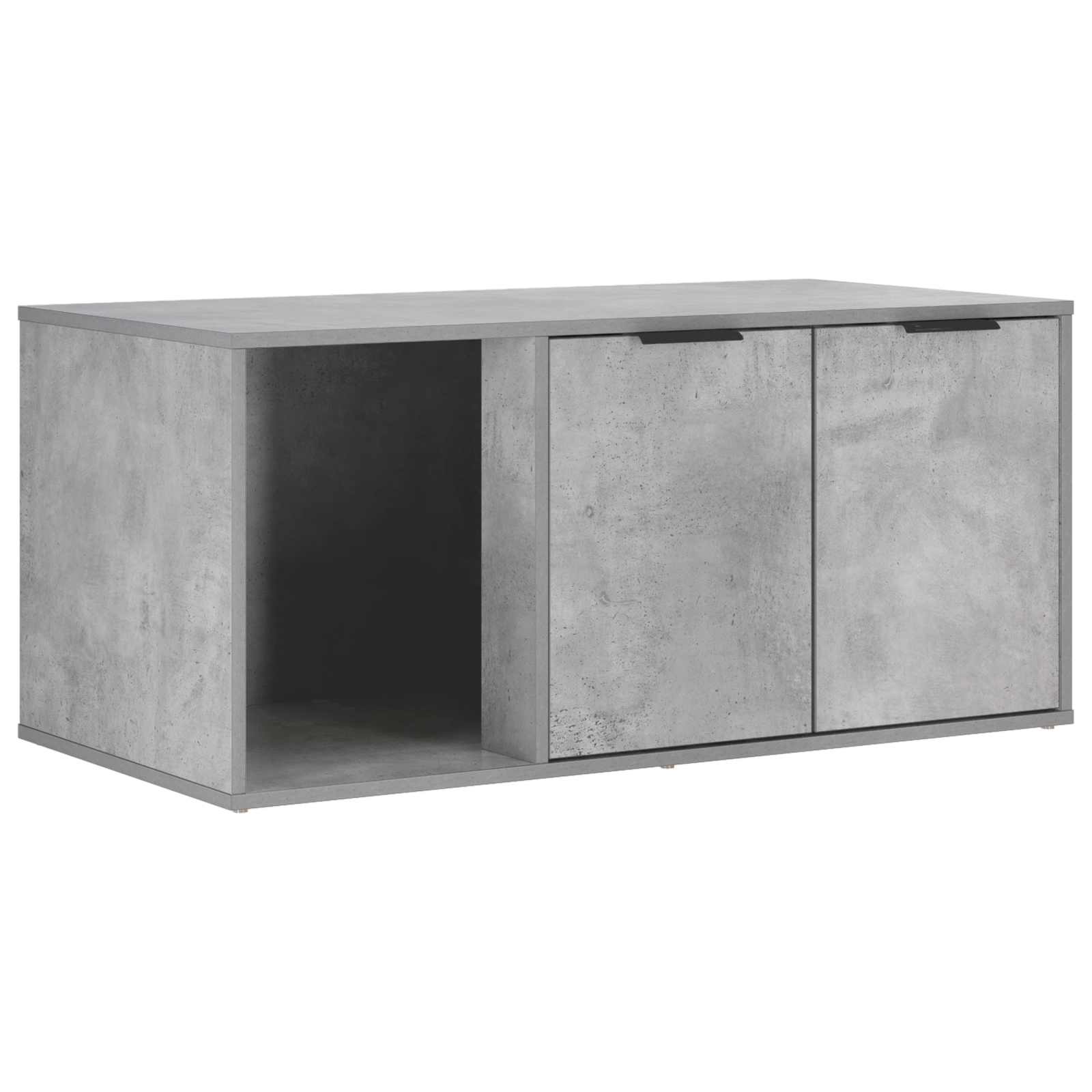 vidaXL Cat Crate Furniture Concrete Grey 100 x 49 x 45 cm 5