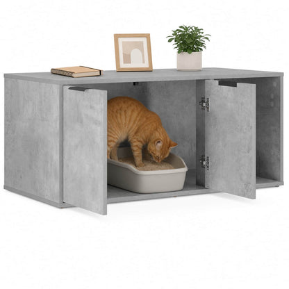 vidaXL Cat Crate Furniture Concrete Grey 100 x 49 x 45 cm 3
