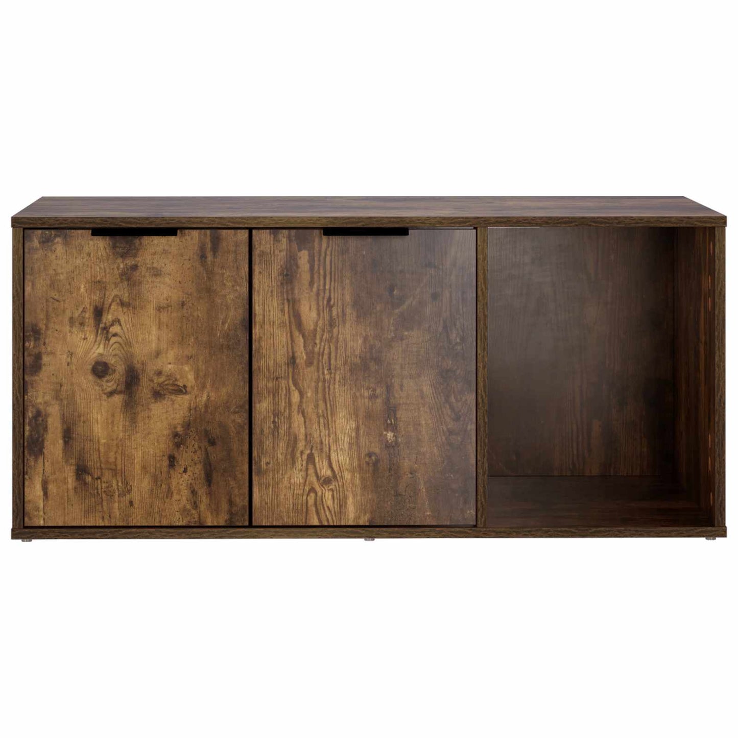 vidaXL Cat Crate Furniture Smoked Oak 100 x 49 x 45 cm Engineered Wood 6