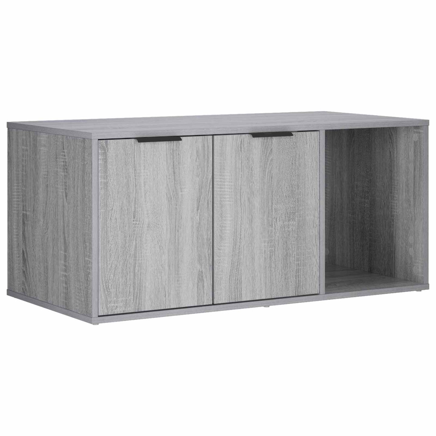 vidaXL Cat Crate Furniture Grey Sonoma 100 x 49 x 45 cm 2