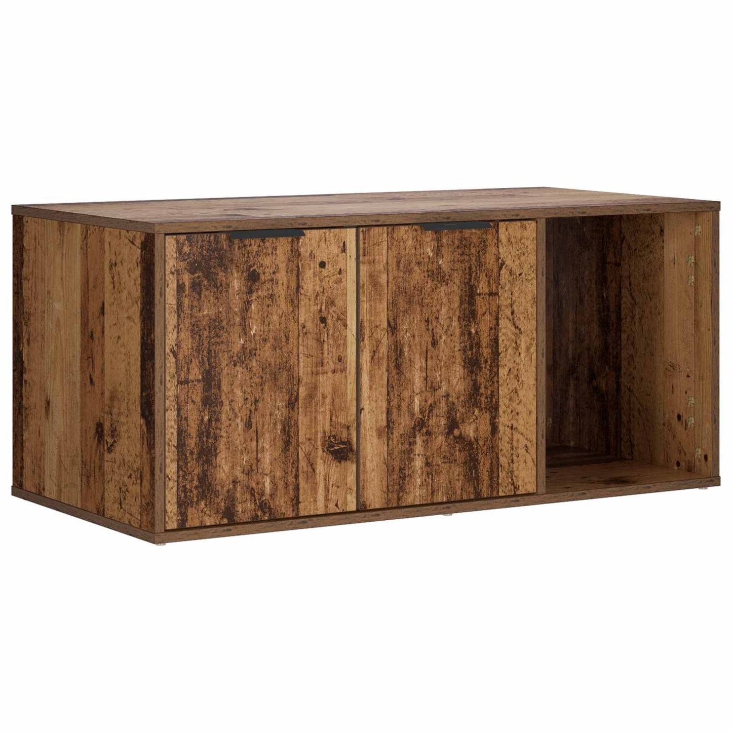 vidaXL Cat Crate Furniture Old Wood 100 x 49 x 45 cm Engineered Wood 2