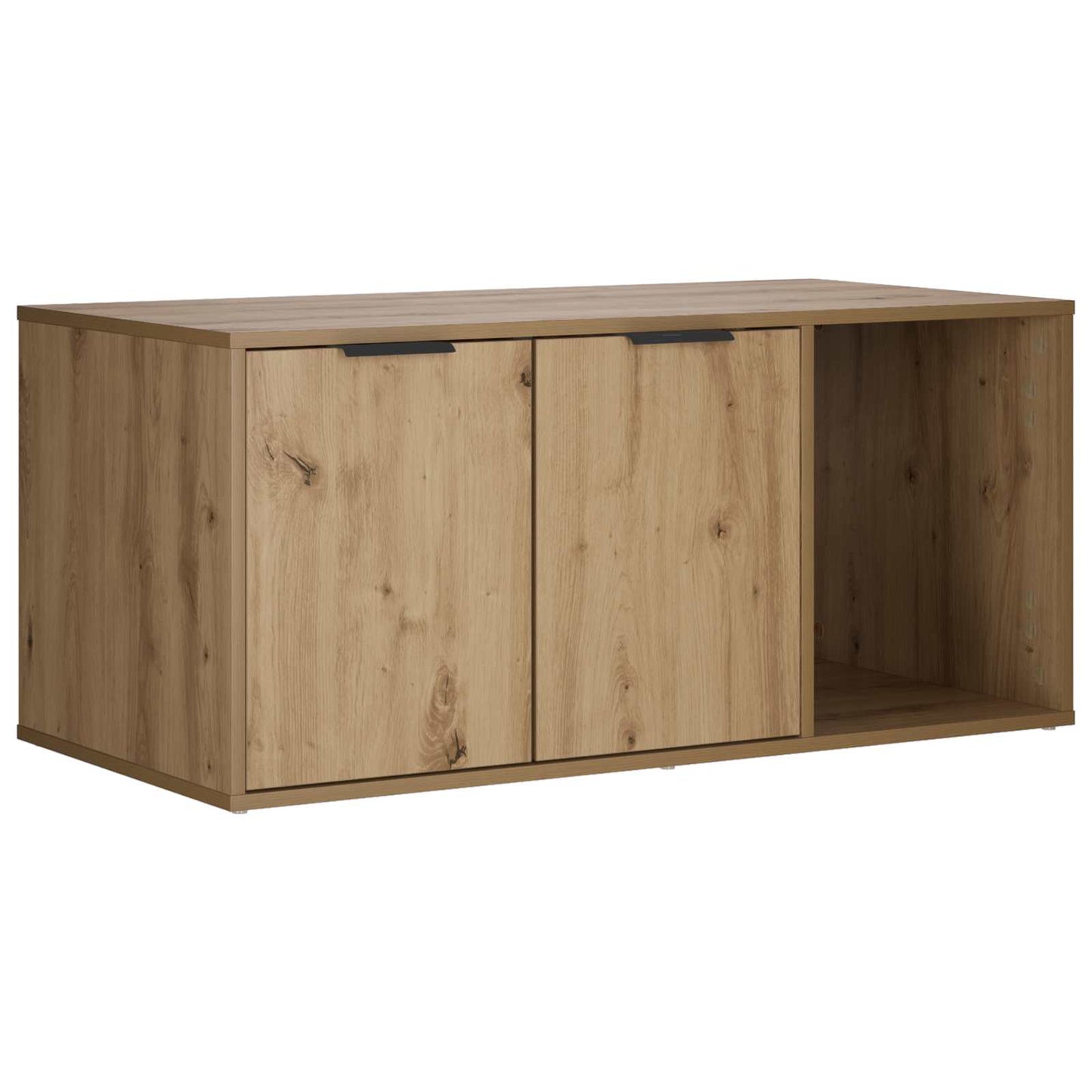 vidaXL Cat Crate Furniture Artisan Oak 100 x 49 x 45 cm 2