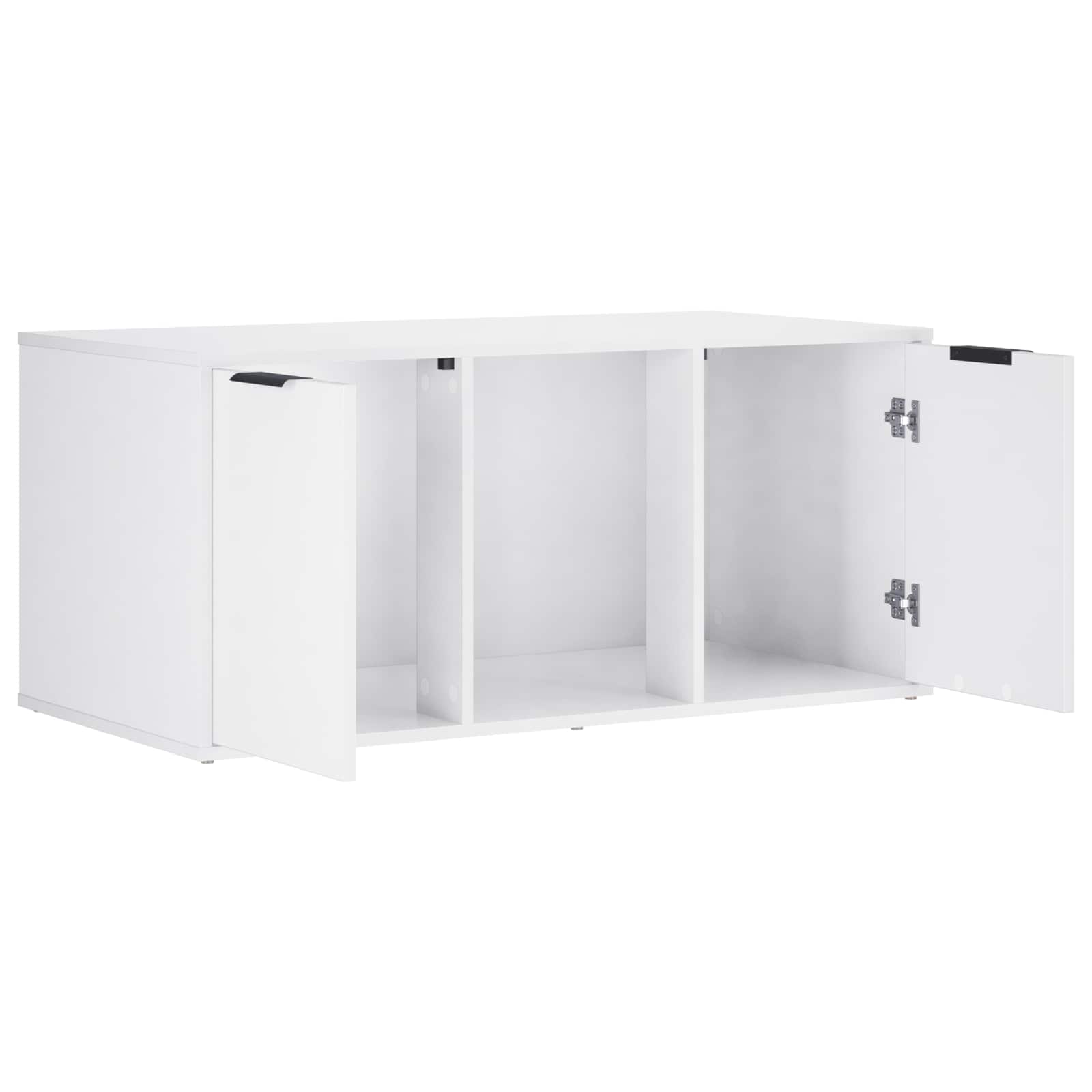 vidaXL Cat Crate Furniture White 100 x 49 x 45 cm Engineered Wood 5